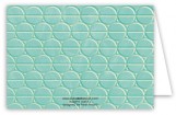 Turquoise Mod Circles Note Card