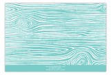 Turquoise Woodgrain Flat Note Card