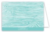 Turquoise Woodgrain Note Card