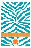 Turquoise Zebra Photo Card