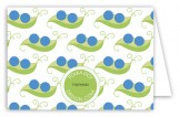 Twin Boy Peapod Folded Note Card