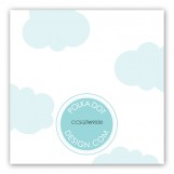 Twin Boy Stork in the Sky Gift Tag