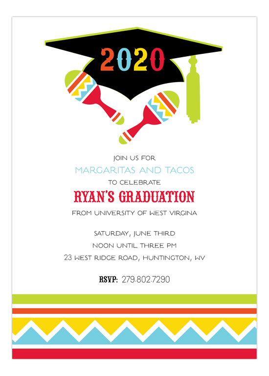 Fiesta-Grad-Invitation Graduation Party Invitations