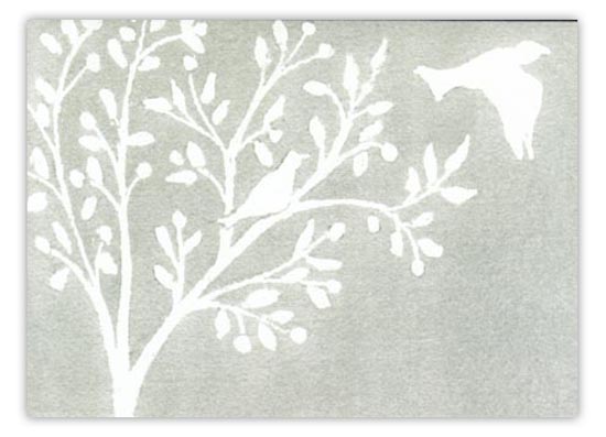 Dove Gray Folded Note