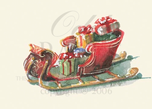 Sleigh Full Christmas Card