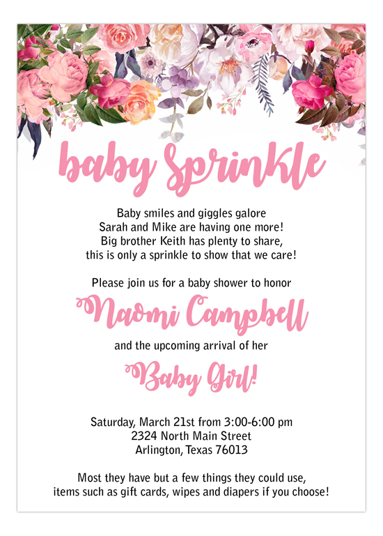 Featured image of post Surprise Baby Sprinkle Invitations With nighttime feedings and diaper changes coming her way you know what this busy mom is needing