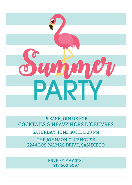 Pink Flamingo Summer Party