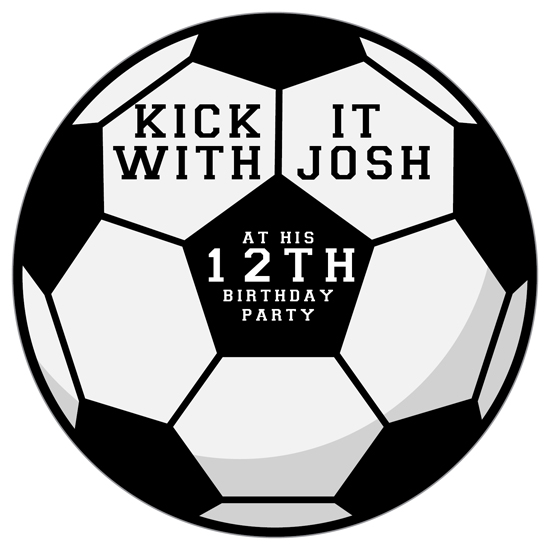 Soccer Ball Party Invitation