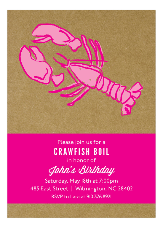 Kraft Pink Crawfish Boil