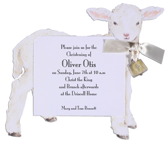 a-lamb-with-cream-ribbon-slc-ss15-2creamribbon Baptism & Christening Invitations