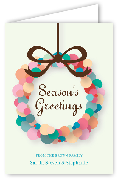 Abstract Wreath Greeting Card