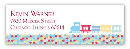 All Aboard Address Label