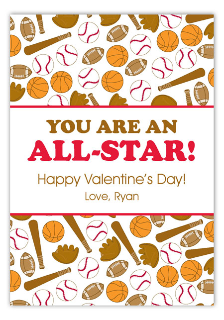All Star Valentine Card