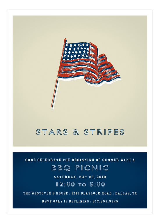 americana-flag-invitation-fp-np57jy1100fp How To Throw A Memorable July 4th Backyard BBQ Party