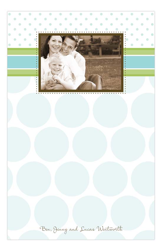 Aqua Patterns Photo Notepad