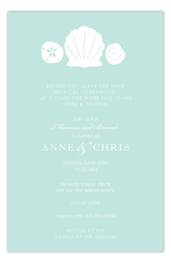 Aqua Sea Treasures Invitation