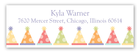 Argyle Party Address Label