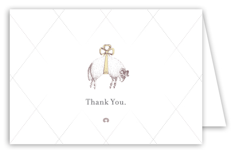 Baa Baa Black Sheep Note Card