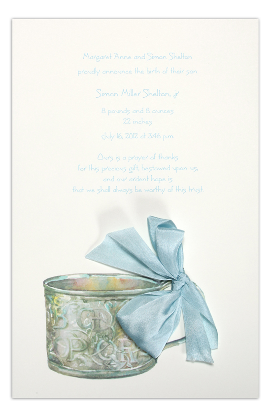 Baby Blue Invitation