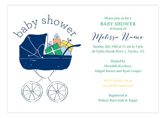 Baby Shower Stroller Boy