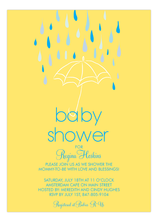 Baby Shower Umbrella Boy