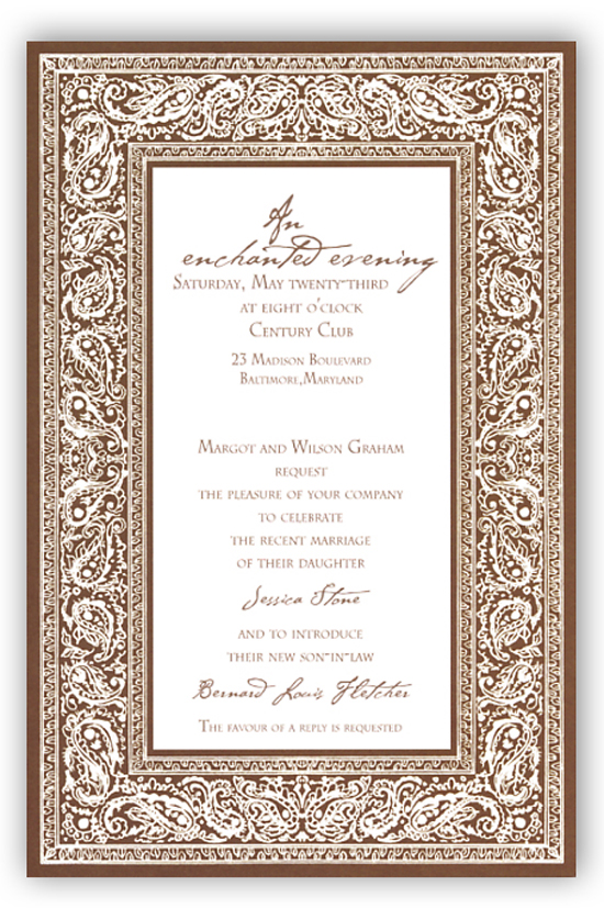 Bandana Brown Invitation