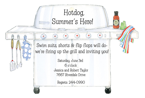 bbq-grill-die-cut-invitation-picp-21136dc Summer Party Ideas