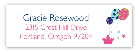 Birthday Castle Address Label