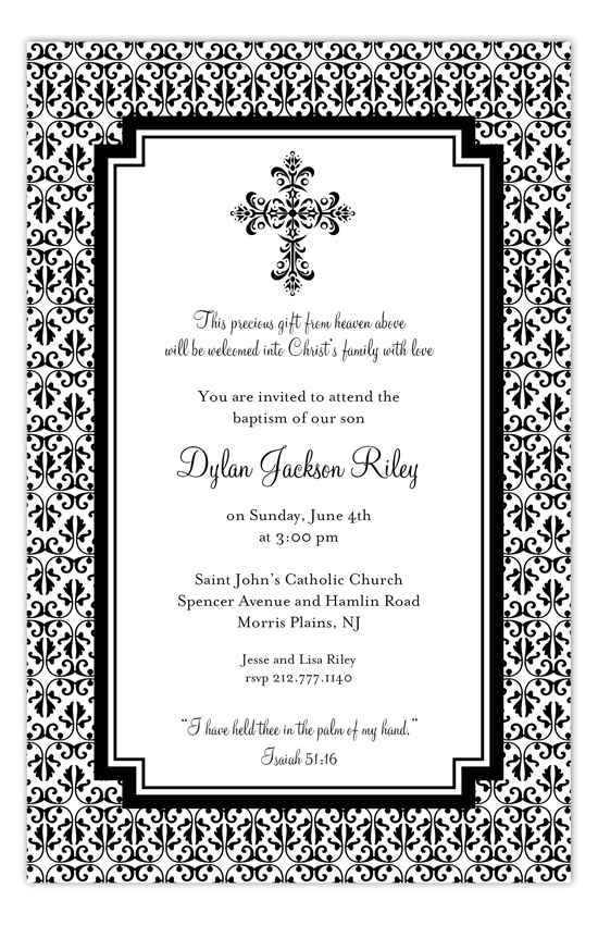black-cross-iron-scroll-invitation-rb-np58bs1100rb Baptism & Christening Invitations
