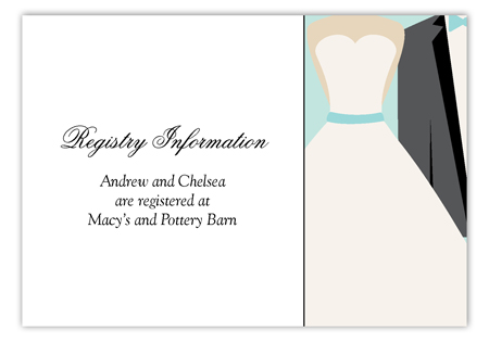 Blue Bow Tie Wedding Enclosure Cards