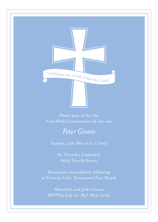 Blue Cross Banner Invitation
