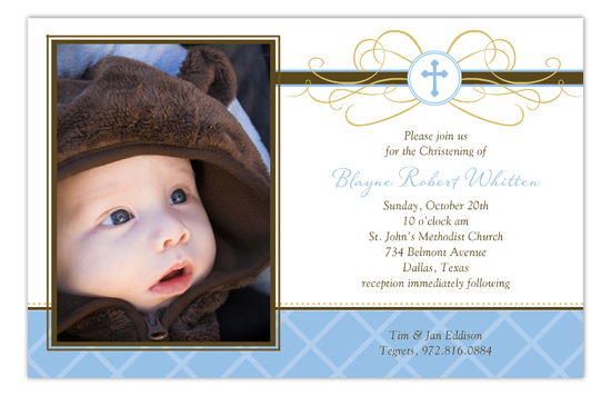 blue-cross-pendant-photo-card-pddd-pp58ba9014 Baptism & Christening Invitations