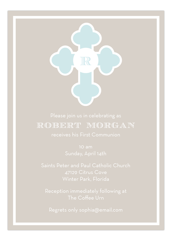 blue-monogram-cross-invitation-pddd-np57rc1209lj Baptism & Christening Invitations