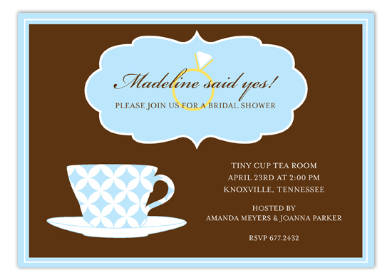 blue-pattern-tea-cup-invitation-pcdd-np57ws1181pcdd Tea Party Invitations