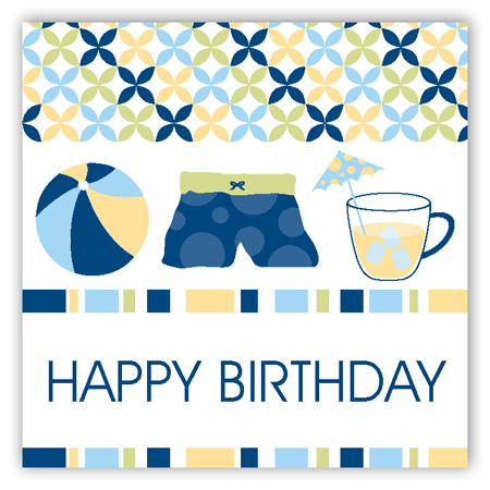 Blue Pool Trio Gift Tag