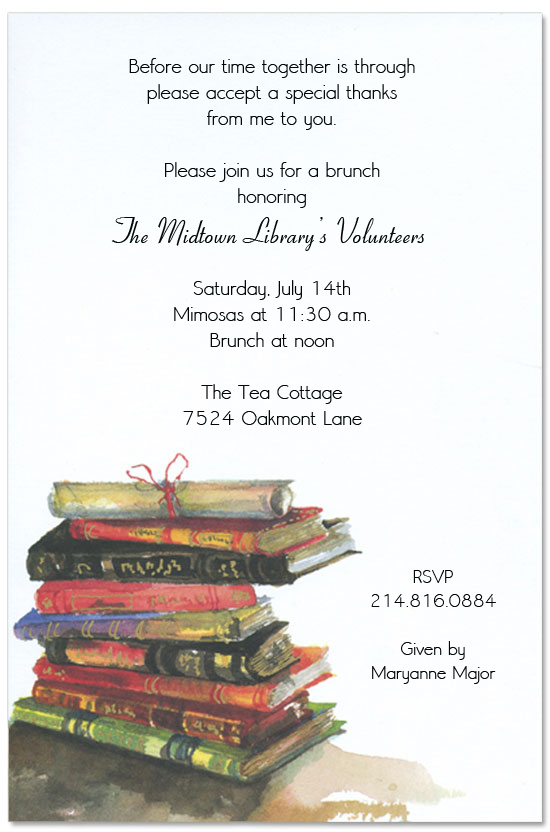 books-invitation-ob-3772 Graduation Party Invitations