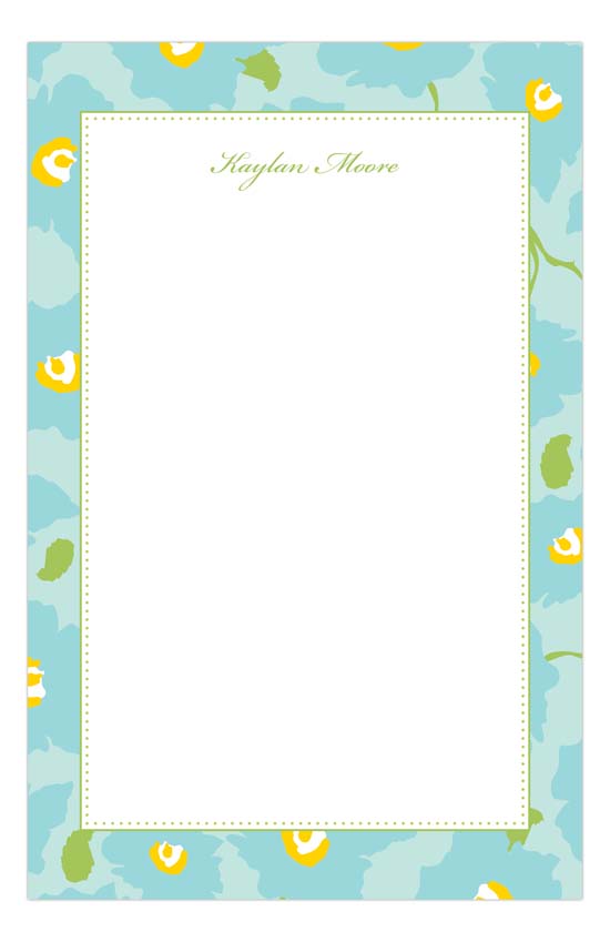 Bright Blue Notepad