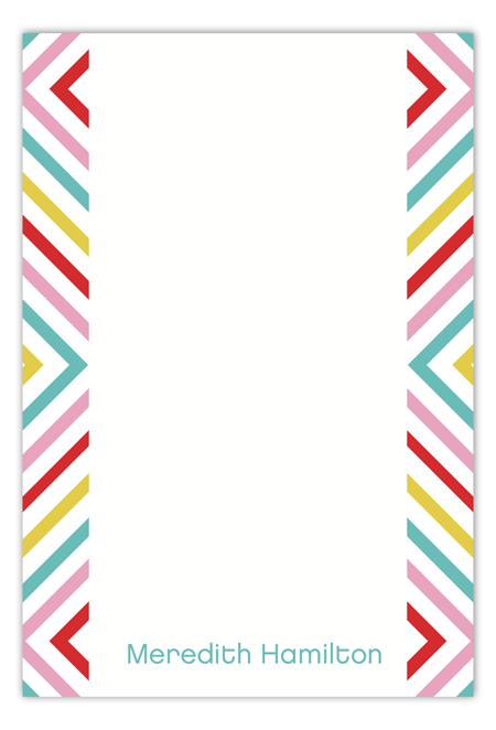 Bright Graphic Sides Flat Note Card