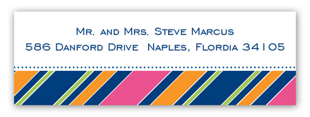 Bright Oxford Address Label