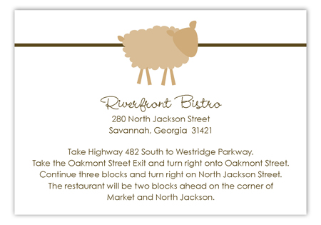 Brown Sheep Celebration Enclosure Card