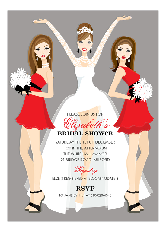 brunette-holiday-bridal-beauties-invitation-dmdd-np57hc1263dmdd Bridal Shower Invitations