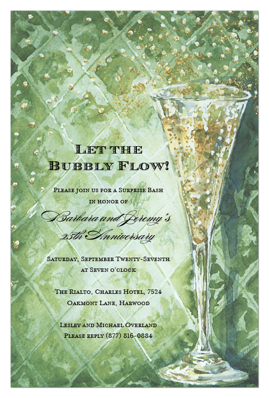 Bubbly Invitation