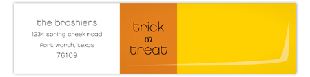 Candy Corn Envelope Wrap Label