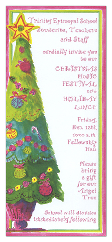 Candy Tree Invitation