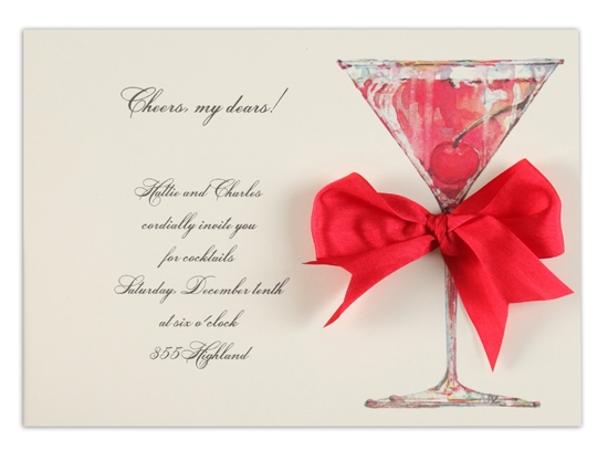 Cherry Liquor Invitation