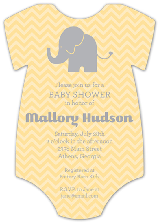 chevron-elephant-onesie-invitation-pddd-nponbs1316 When to Throw a Baby Shower