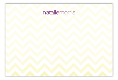 Chevron Small Flat Note Card