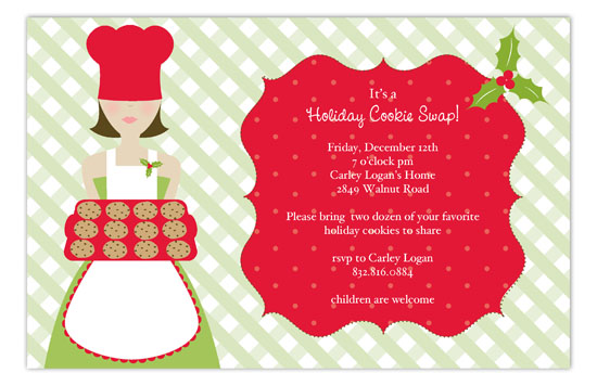 Christmas Baker Invitation