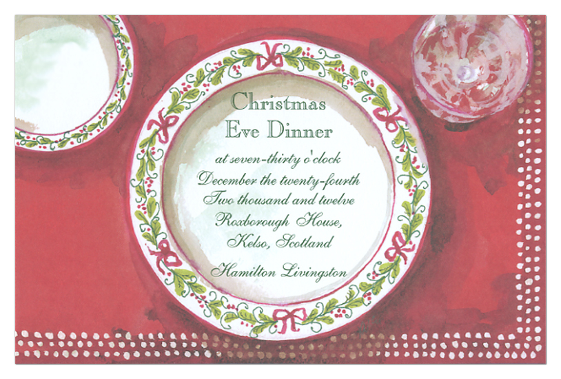 Christmas China Invitation