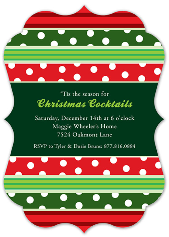 Christmas Patterns Invitation